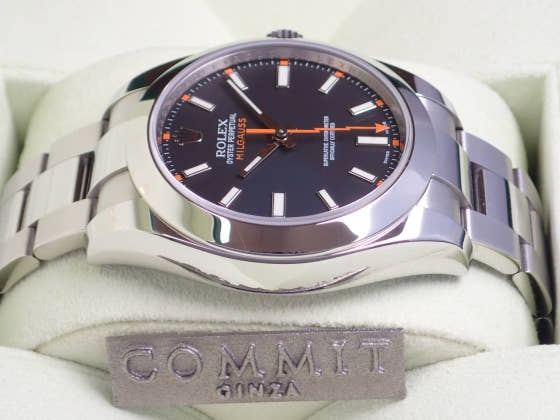 ロレックス ミルガウス Ref.116400 ブラック文字盤 中古 milgauss
