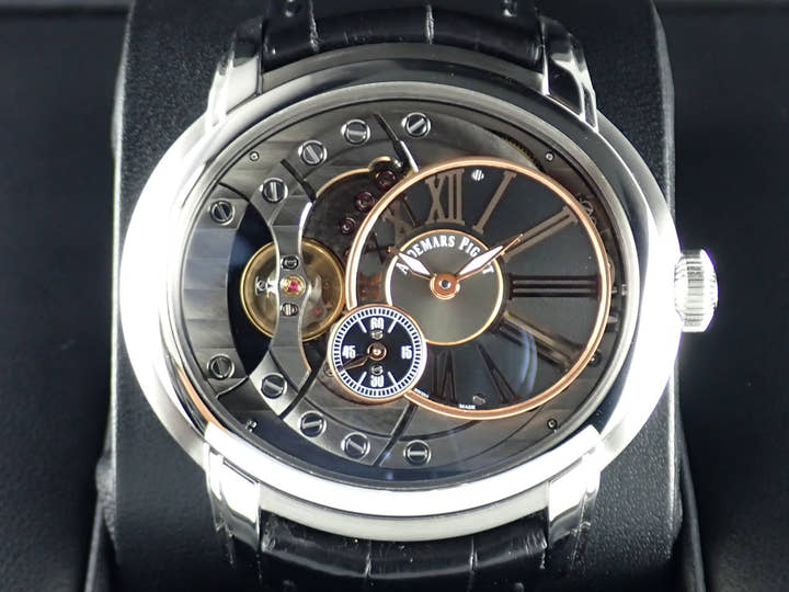 オーデマピゲ ミレネリー Ref.15350ST.OO.D002CR.01 スケルトン/ブラック文字盤 中古 millenary-2