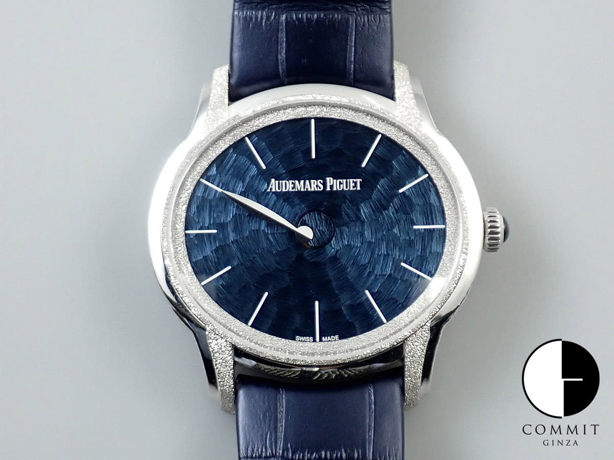 オーデマピゲ ミレネリー フロステッドゴールド フィロソフィーク Ref.77266BC.GG.A326CR.01 ホワイトゴールド ブルー文字盤