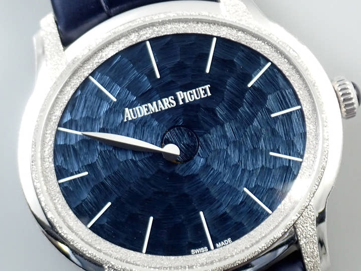 オーデマピゲ ミレネリー フロステッドゴールド フィロソフィーク Ref.77266BC.GG.A326CR.01 ホワイトゴールド ブルー文字盤