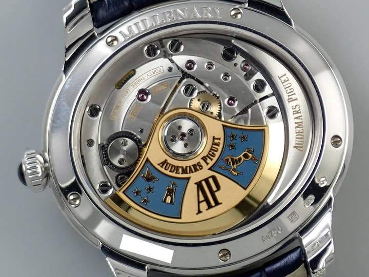 オーデマピゲ ミレネリー フロステッドゴールド フィロソフィーク Ref.77266BC.GG.A326CR.01 ホワイトゴールド ブルー文字盤