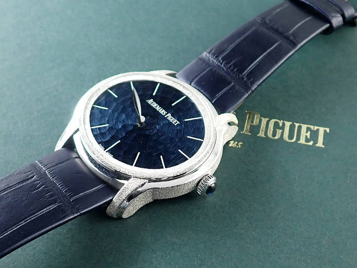 オーデマピゲ ミレネリー フロステッドゴールド フィロソフィーク Ref.77266BC.GG.A326CR.01 ホワイトゴールド ブルー文字盤