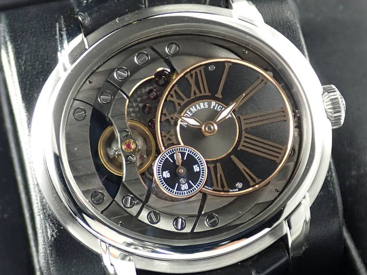 オーデマピゲ ミレネリー Ref.15350ST.OO.D002CR.01 スケルトン/ブラック文字盤 中古 millenary-3