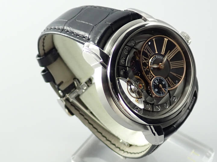 オーデマピゲ ミレネリー Ref.15350ST.OO.D002CR.01 スケルトン/ブラック文字盤 中古 millenary-3