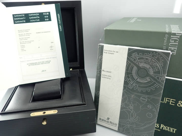 オーデマピゲ ミレネリー Ref.15350ST.OO.D002CR.01 スケルトン/ブラック文字盤 中古 millenary-3