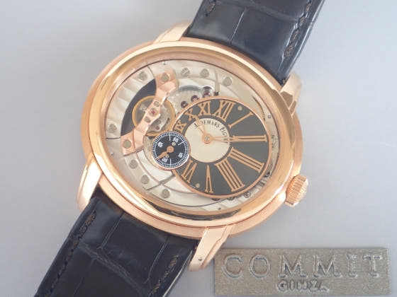 オーデマピゲ ミレネリー Ref.15350OR.OO.D093CR.01 チャコールグレーとシルバーカラーの文字盤 中古 millennry