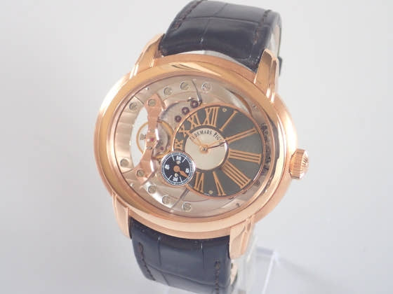 オーデマピゲ ミレネリー Ref.15350OR.OO.D093CR.01 チャコールグレーとシルバーカラーの文字盤 中古 millennry