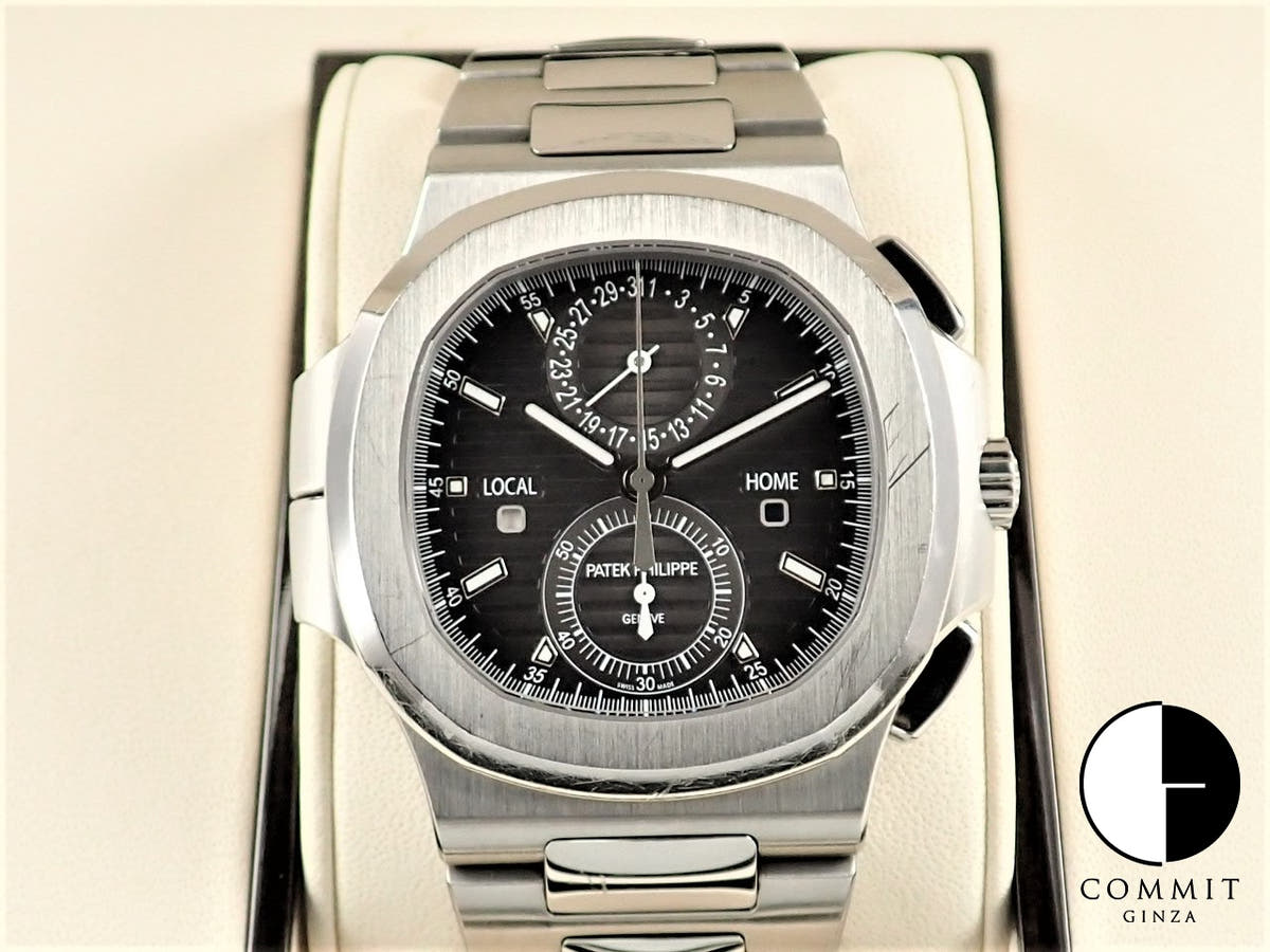 パテックフィリップ ノーチラス トラベルタイム クロノグラフ Ref.5990/1A-001 ステンレススチール ブラックグラデーション文字盤