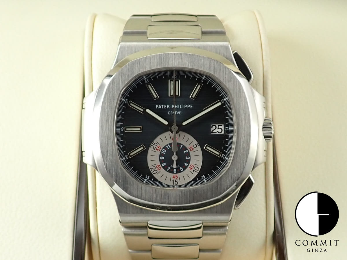 パテックフィリップ ノーチラス クロノグラフ Ref.5980/1A-001 ステンレススチール ブルー文字盤