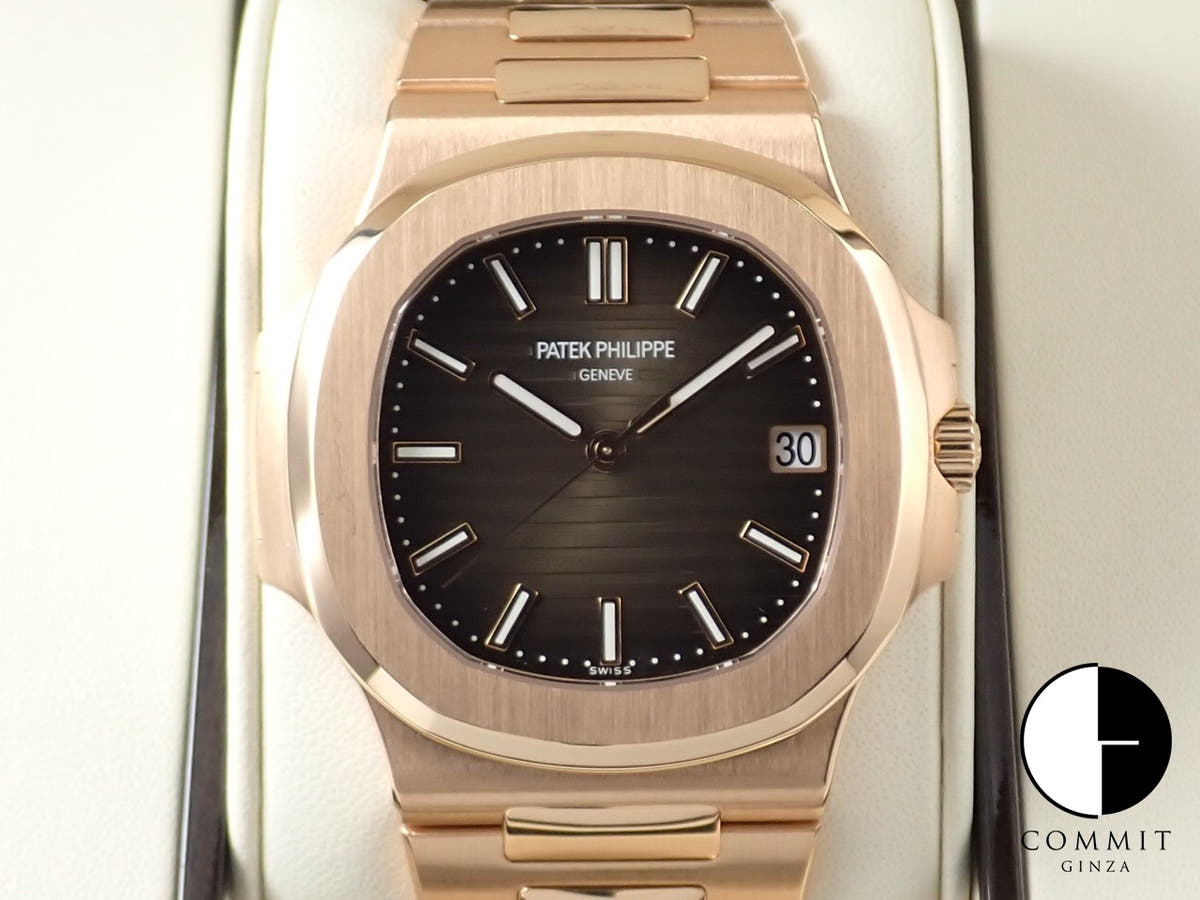 パテックフィリップ ノーチラス Ref.5711/1R-001 ローズゴールド ブラウン・ブラック・グラデーション文字盤