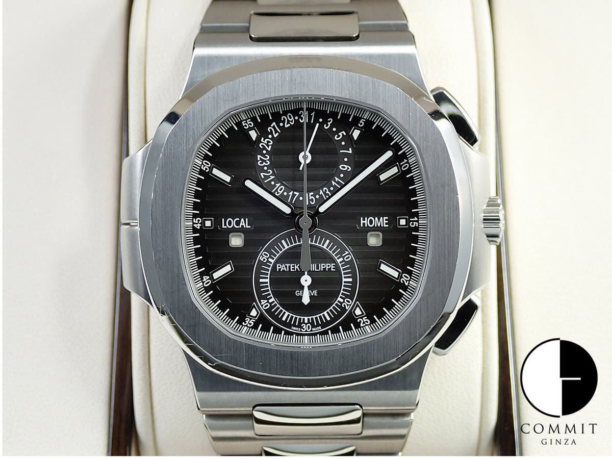 パテックフィリップ ノーチラス トラベルタイム クロノグラフ Ref.5990/1A-001 ステンレススチール ブラックグラデーション文字盤