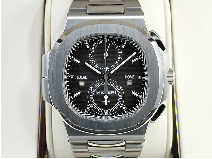 パテックフィリップ ノーチラス トラベルタイム クロノグラフ Ref.5990/1A-001 ステンレススチール ブラックグラデーション文字盤