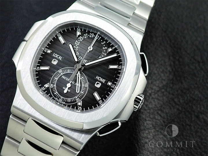 パテックフィリップ ノーチラス トラベルタイム クロノグラフ Ref.5990/1A-001 ステンレススチール ブラックグラデーション文字盤
