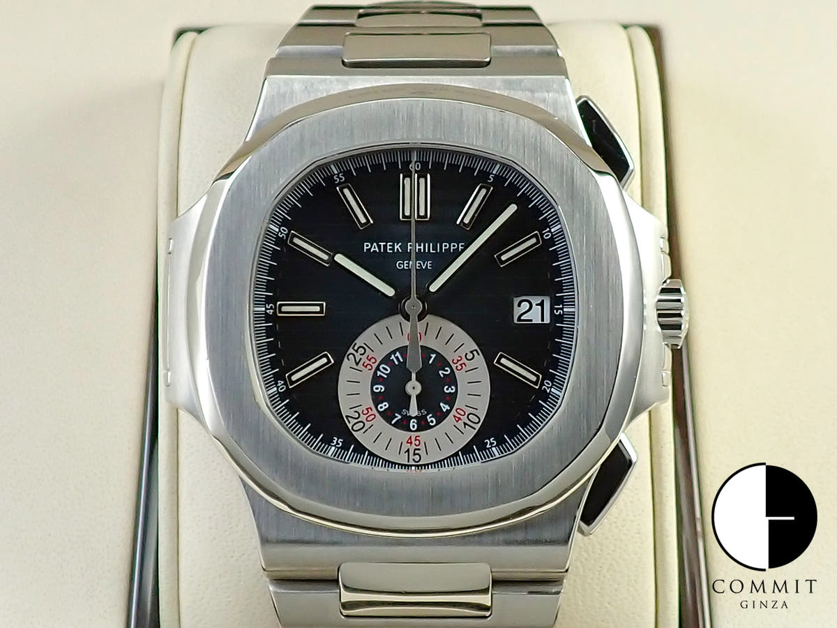 パテックフィリップ ノーチラス クロノグラフ Ref.5980/1A-001 ステンレススチール ブルー文字盤