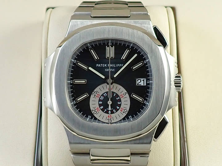 パテックフィリップ ノーチラス クロノグラフ Ref.5980/1A-001 ステンレススチール ブルー文字盤