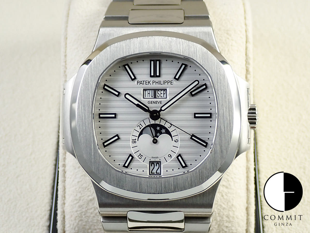 パテックフィリップ ノーチラス アニュアルカレンダー Ref.5726/1A-010 ステンレススチール ホワイト文字盤
