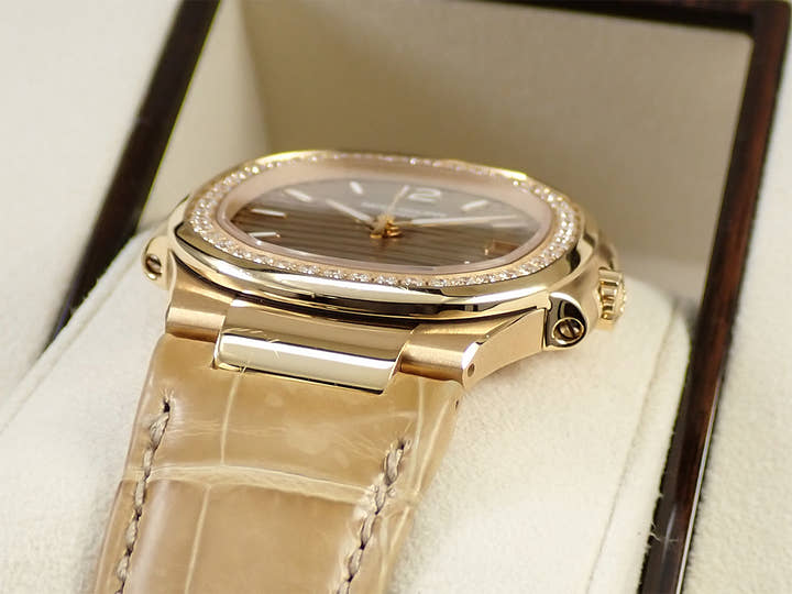 パテックフィリップ ノーチラス クォーツ TIFFANY&CO. Ref.7010R-012 ローズゴールド ゴールデン・ブラウン文字盤