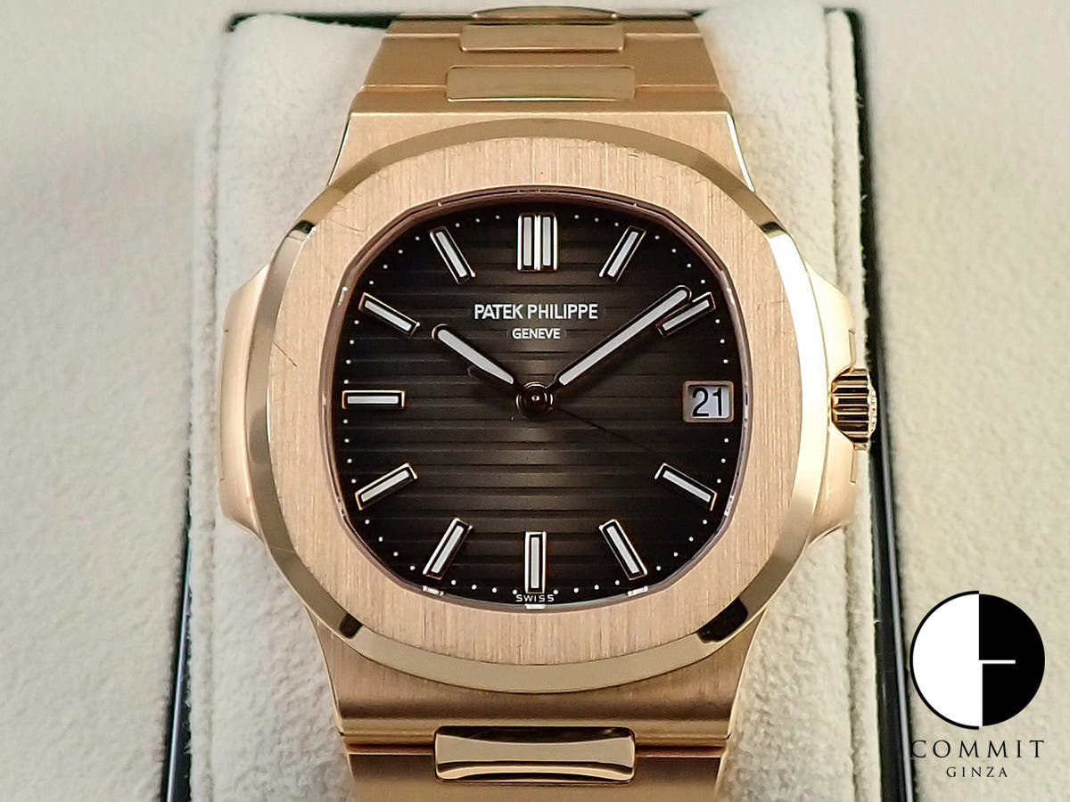 パテックフィリップ ノーチラス Ref.5711/1R-001 ローズゴールド ブラウン・ブラック・グラデーション文字盤