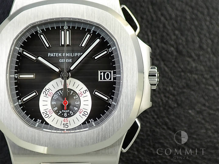 パテックフィリップ ノーチラス クロノグラフ Ref.5980/1A-014 ステンレススチール ブラック文字盤