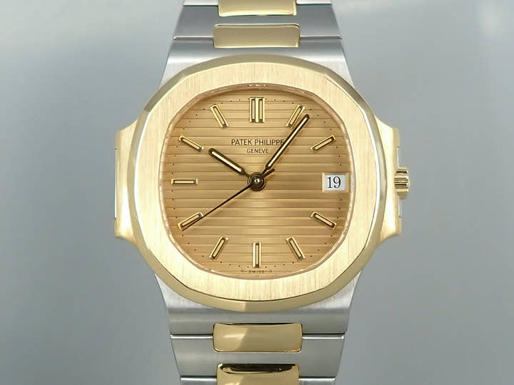 パテックフィリップ ノーチラス Ref.3800/1JA ステンレススチール/イエローゴールド シャンパン文字盤