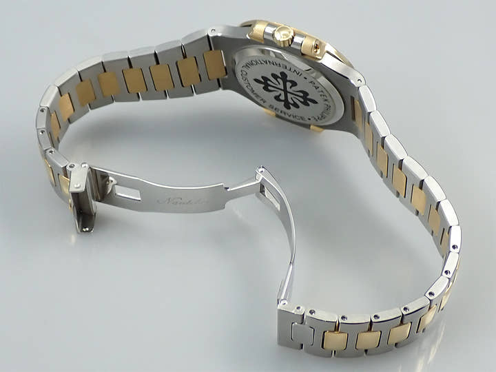 パテックフィリップ ノーチラス Ref.3800/1JA ステンレススチール/イエローゴールド シャンパン文字盤