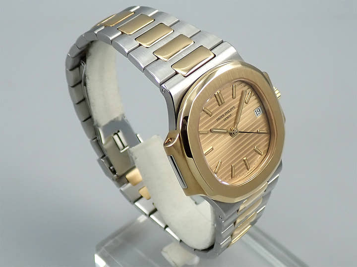 パテックフィリップ ノーチラス Ref.3800/1JA ステンレススチール/イエローゴールド シャンパン文字盤