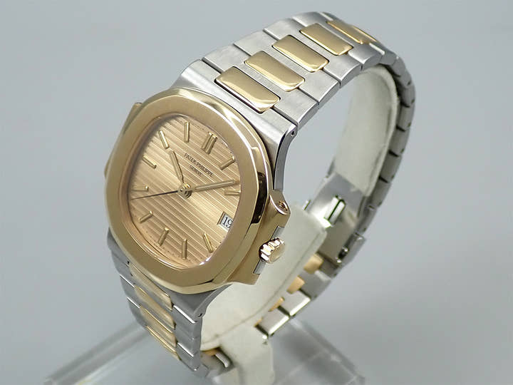 パテックフィリップ ノーチラス Ref.3800/1JA ステンレススチール/イエローゴールド シャンパン文字盤