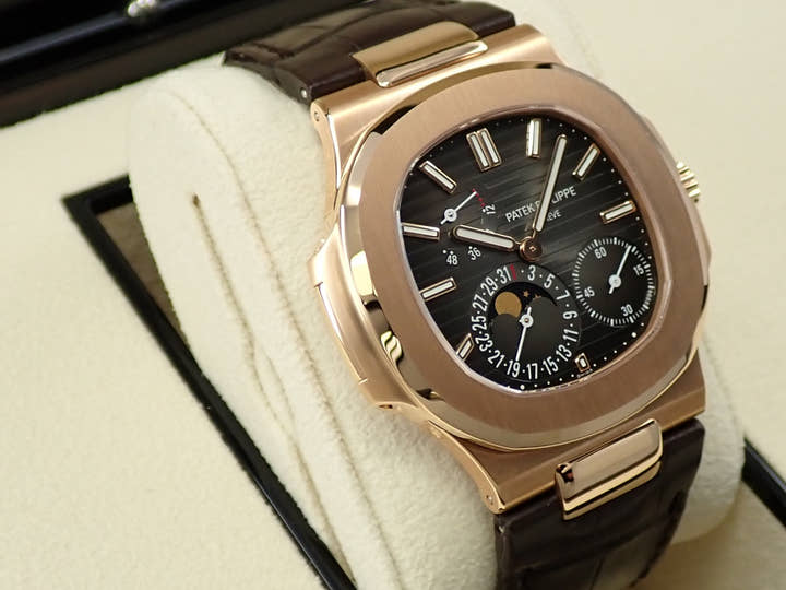 パテックフィリップ ノーチラス Ref.5712R-001 ローズゴールド ブラック ブラウン文字盤