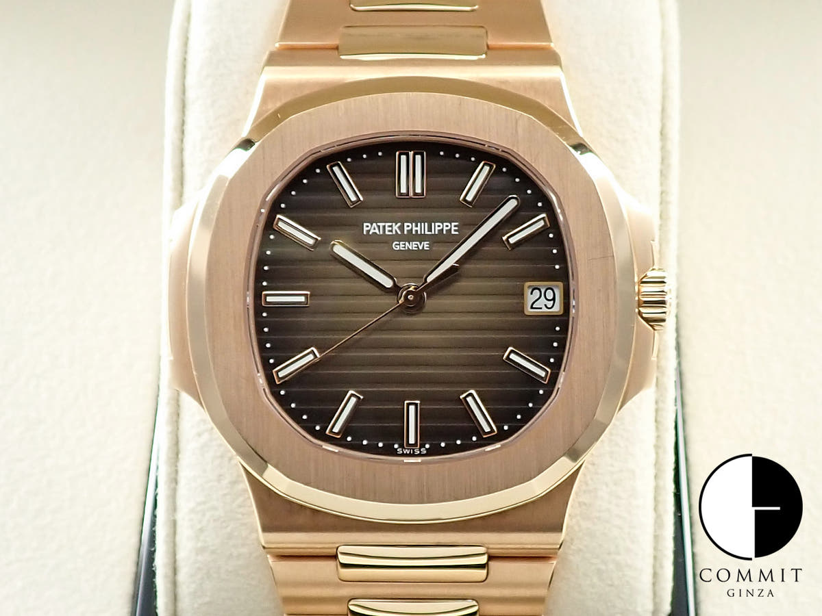 パテックフィリップ ノーチラス Ref.5711/1R-001 ローズゴールド ブラウン・ブラック・グラデーション文字盤