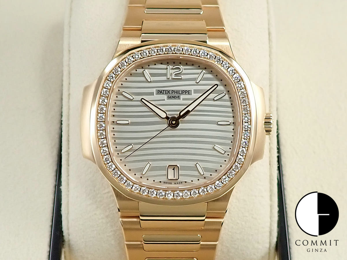 パテックフィリップ ノーチラス Ref.7118/1200R-001 ローズゴールド シルバーオパーリン文字盤