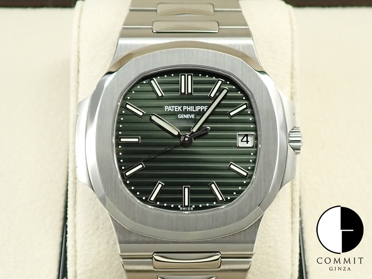 パテックフィリップ ノーチラス Ref.5711/1A-014 ステンレススチール グリーン文字盤