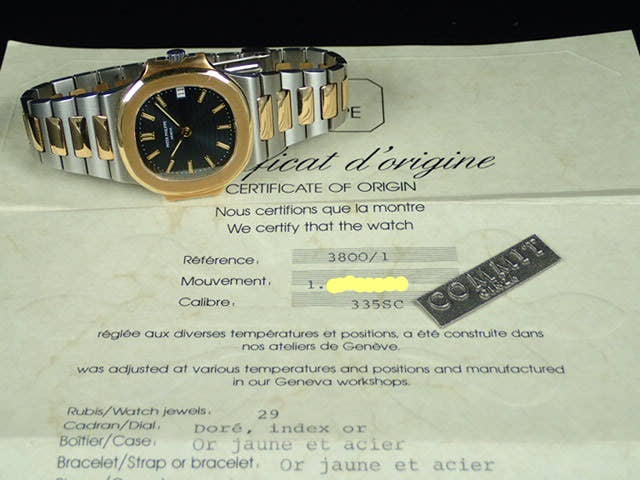 Patek Philippe Nautilus Ref.3800/1JA Blue Dial Used nautilus-31