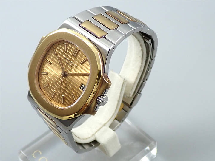 パテックフィリップ ノーチラス Ref.3800/1JA ステンレススチール/イエローゴールド シャンパン文字盤