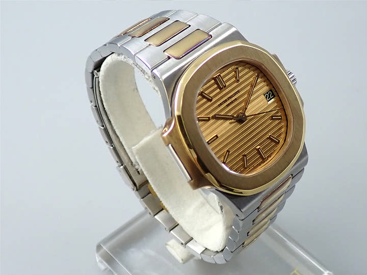 パテックフィリップ ノーチラス Ref.3800/1JA ステンレススチール/イエローゴールド シャンパン文字盤