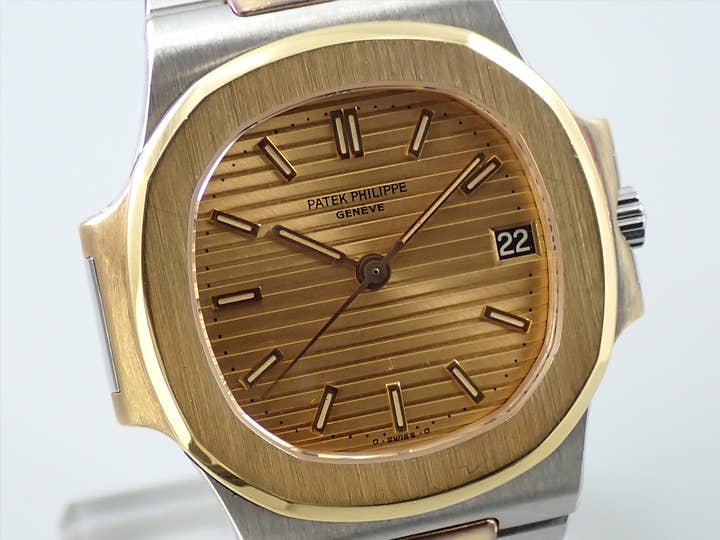 パテックフィリップ ノーチラス Ref.3800/1JA ステンレススチール/イエローゴールド シャンパン文字盤