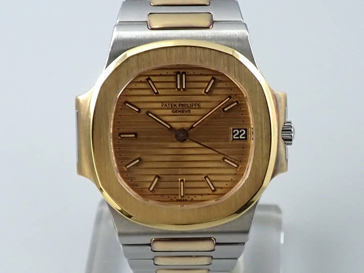 パテックフィリップ ノーチラス Ref.3800/1JA ステンレススチール/イエローゴールド シャンパン文字盤