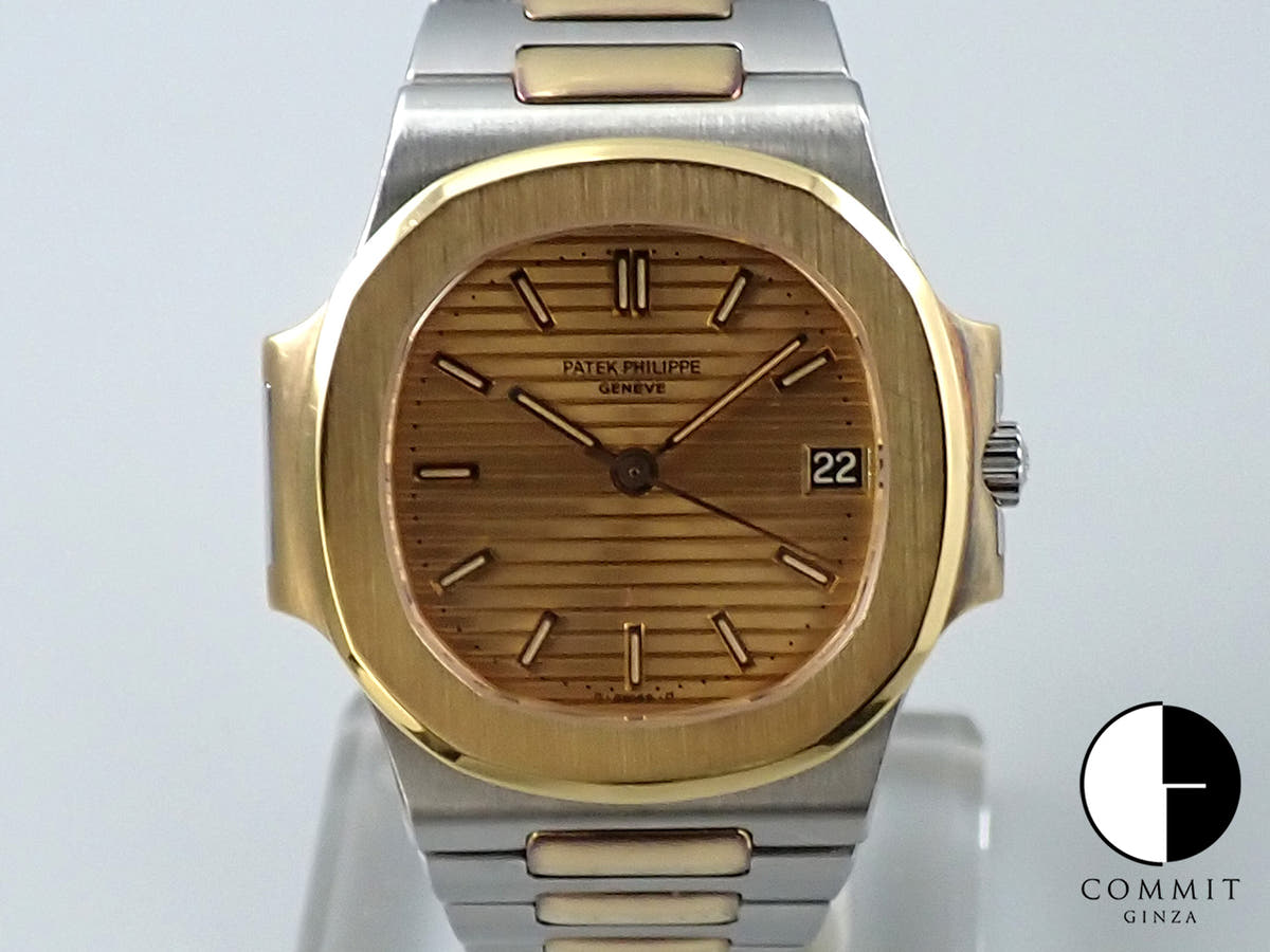 パテックフィリップ ノーチラス Ref.3800/1JA ステンレススチール/イエローゴールド シャンパン文字盤
