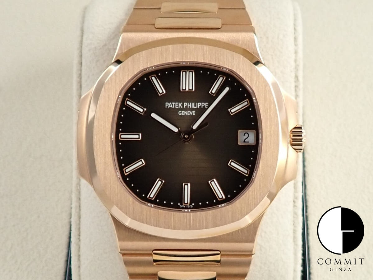 パテックフィリップ ノーチラス Ref.5711/1R-001 ローズゴールド ブラウン・ブラック・グラデーション文字盤