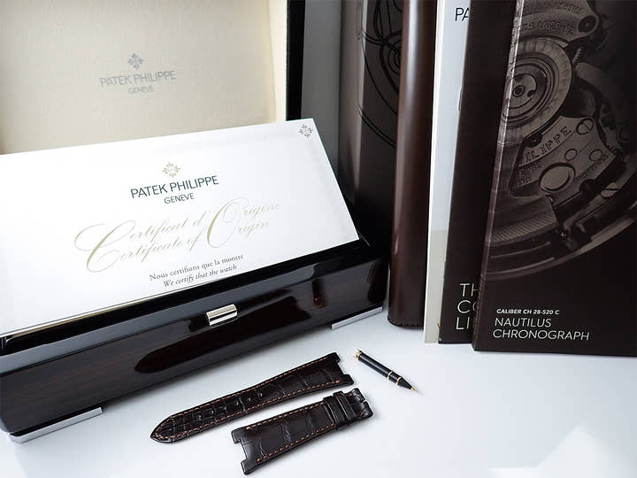 パテックフィリップ ノーチラス クロノグラフ Ref.5980R-001 ローズゴールド ブラウン文字盤