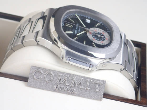 Patek Philippe Nautilus Ref.5980/1A Black and Blue Dial Used nautilus-4