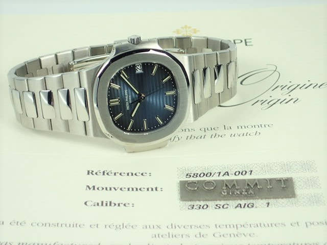 Patek Philippe Nautilus Ref.5800/1A-001 Dark Blue Dial Good Condition nautilus-52