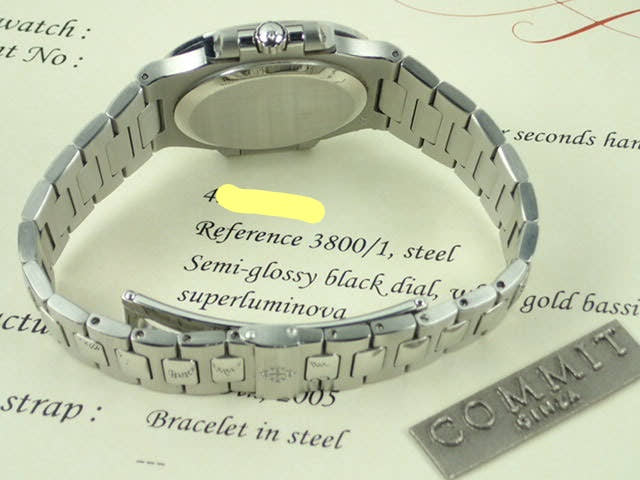 パテックフィリップ ノーチラス Ref.3800/1A ブラック文字盤 中古 nautilus-53