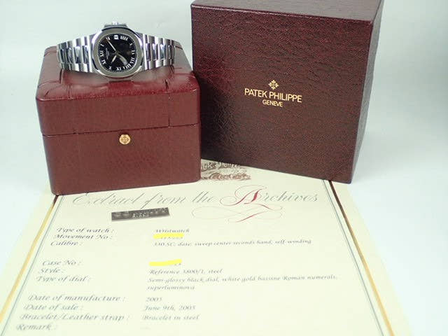パテックフィリップ ノーチラス Ref.3800/1A ブラック文字盤 中古 nautilus-53