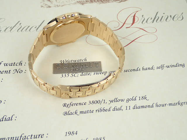 パテックフィリップ ノーチラス Ref.3800/1 ブルー文字盤 中古 nautilus-67