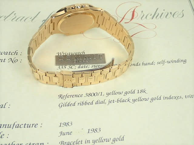 パテックフィリップ ノーチラス Ref.3800/1J ダークブルー文字盤 中古 nautilus-70