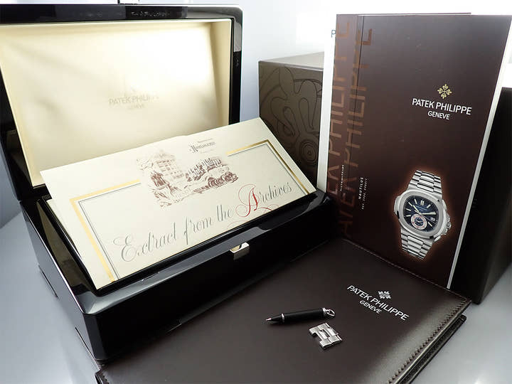 パテックフィリップ ノーチラス クロノグラフ Ref.5980/1A-001 ステンレススチール ブルー文字盤