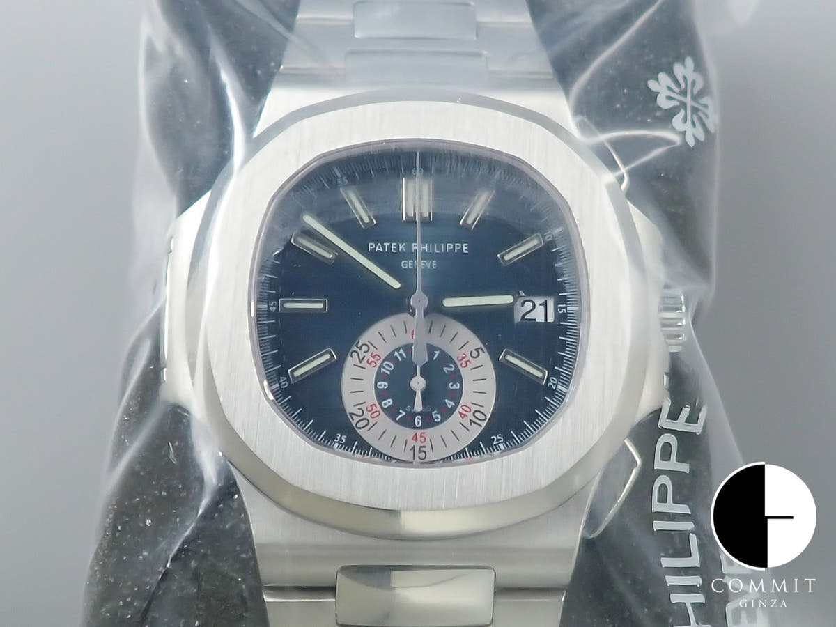 パテックフィリップ ノーチラス クロノグラフ TIFFANY&CO. Ref.5980/1A-001 ステンレススチール ブルー文字盤