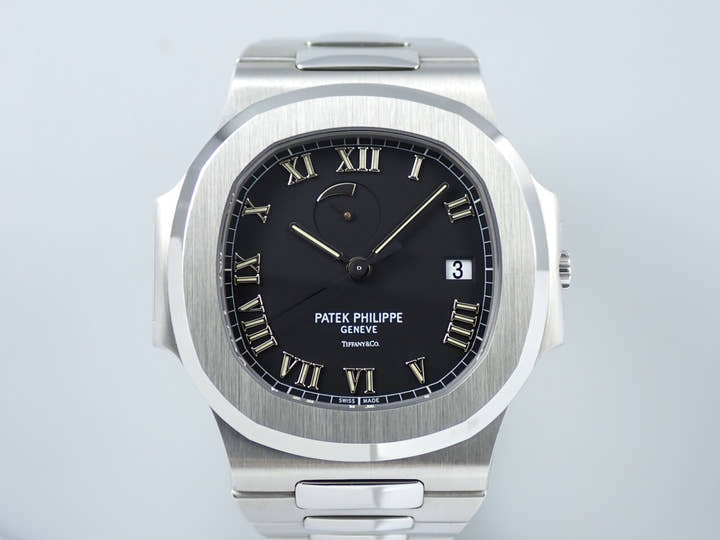 パテックフィリップ ノーチラス パワーリザーブ TIFFANY&CO. Ref.3710/1A-001 ステンレススチール ブラック文字盤