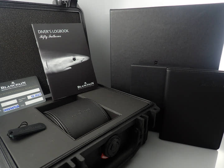 ブランパン フィフティ ファゾムス バチスカーフ Ref.5100-1140-052A ブルー文字盤 極美品 9F559511