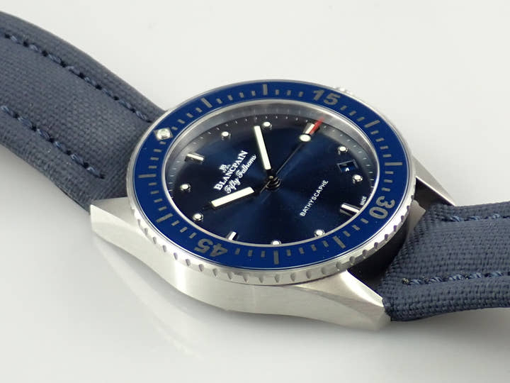 ブランパン フィフティ ファゾムス バチスカーフ Ref.5100-1140-052A ブルー文字盤 極美品 9F559511
